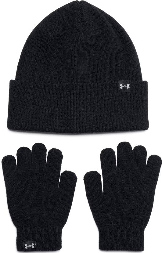 Käsineet Under Armour Knit Beanie & Gloves Set Musta | 1386642-001