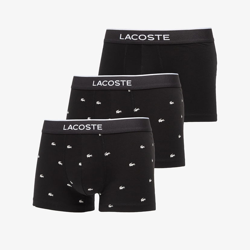 Nyrkkeilijät Lacoste 3-Pack Trunk Black Musta | 5H1299 031