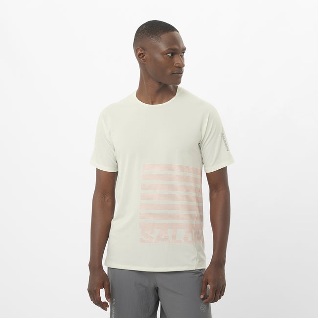 T-paita Salomon Sense Aero Graphic T-Shirt Valkoinen | LC2694600
