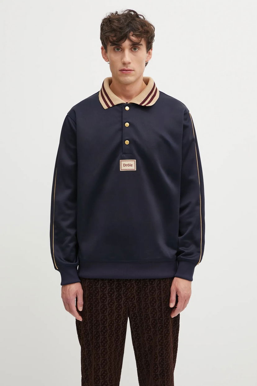 Poolopaita Drôle de Monsieur DrUle Smooth Polo Tummansininen | I.PL137.PL165