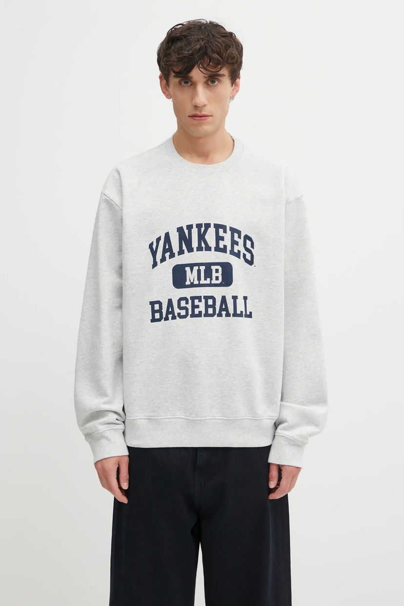 Huppari Sporty & Rich Yankees MLB Baseball Ivy Crewneck Sweatshirt Harmaa | ST071623660GY03