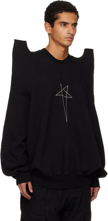 Huppari Rick Owens Concordians Tecsweat Padded Shoulder Sweatshirt Valkoinen | DU02E7272 FEP3, 4