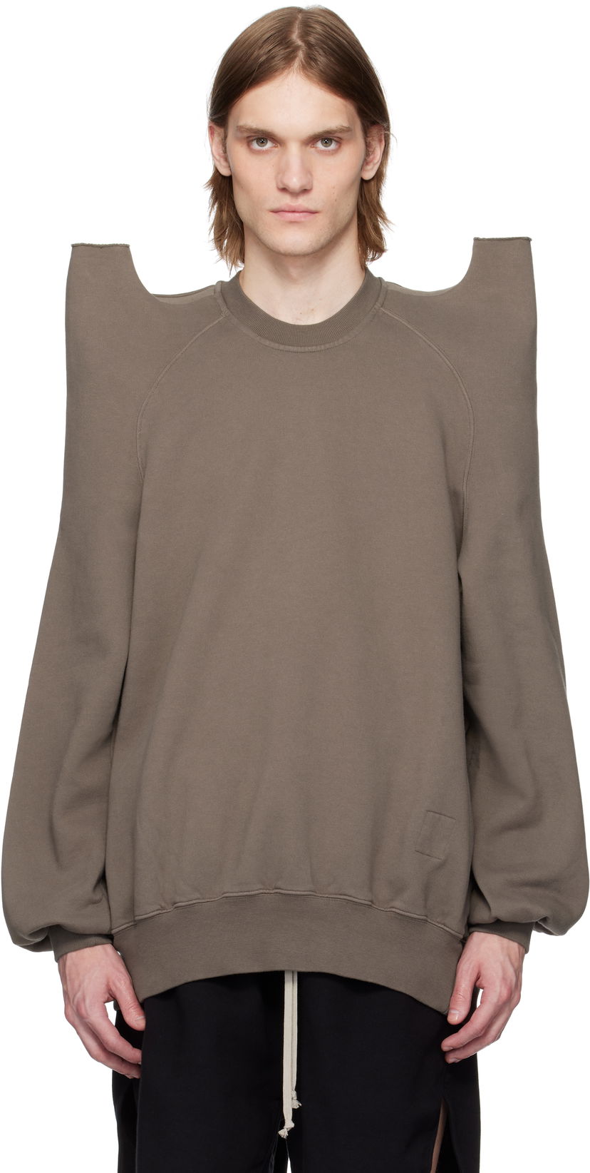 Villapaita Rick Owens Rick Owens DRKSHDW Hollywood Tecsweat Sweatshirt Ruskea | DU01E3272 F