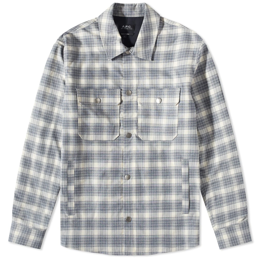 Paita A.P.C. Alex Check Shirt Harmaa | COGAX-H02625-AAD, 0