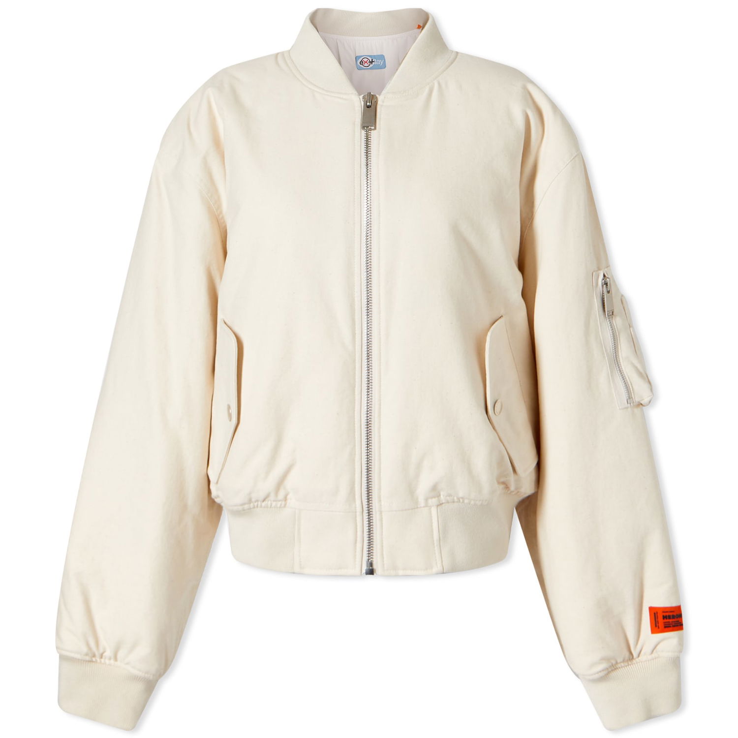 Takki HERON PRESTON Ex-Ray 8 Ball Canvas Bomber Jacket Beige | HWEH007S23FAB0020101, 0