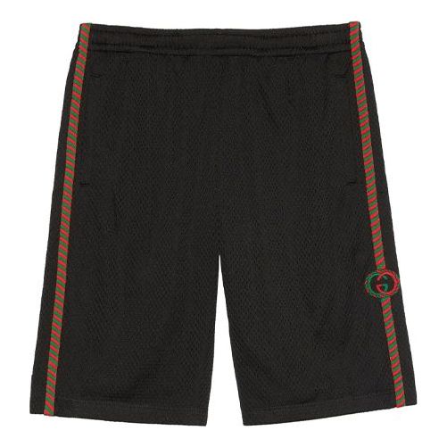 Shortsit Gucci Side Mesh Shorts Musta | 600215-XJB1N-1082