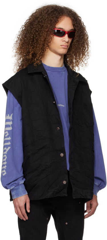Liivi We11done We11done Oversized Denim Vest Musta | WD-DV0-24-394-U-BK, 1