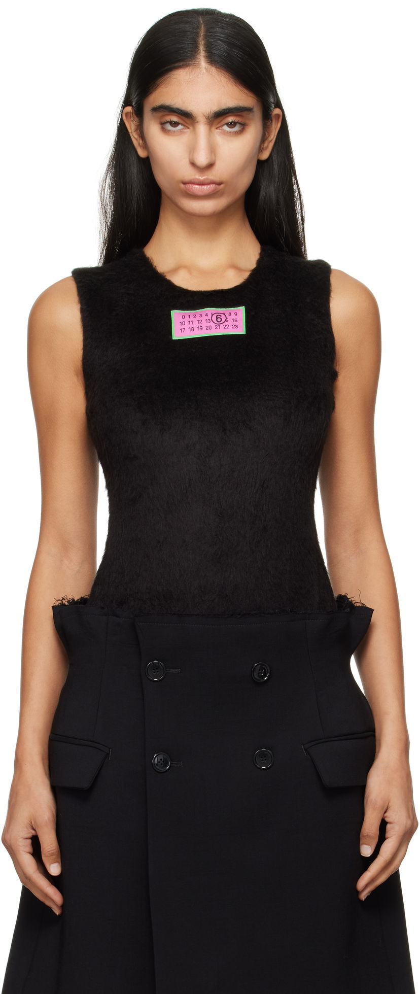 Body Maison Margiela Lycra Jersey Bodysuit Musta | S62NA0073 MTJ012