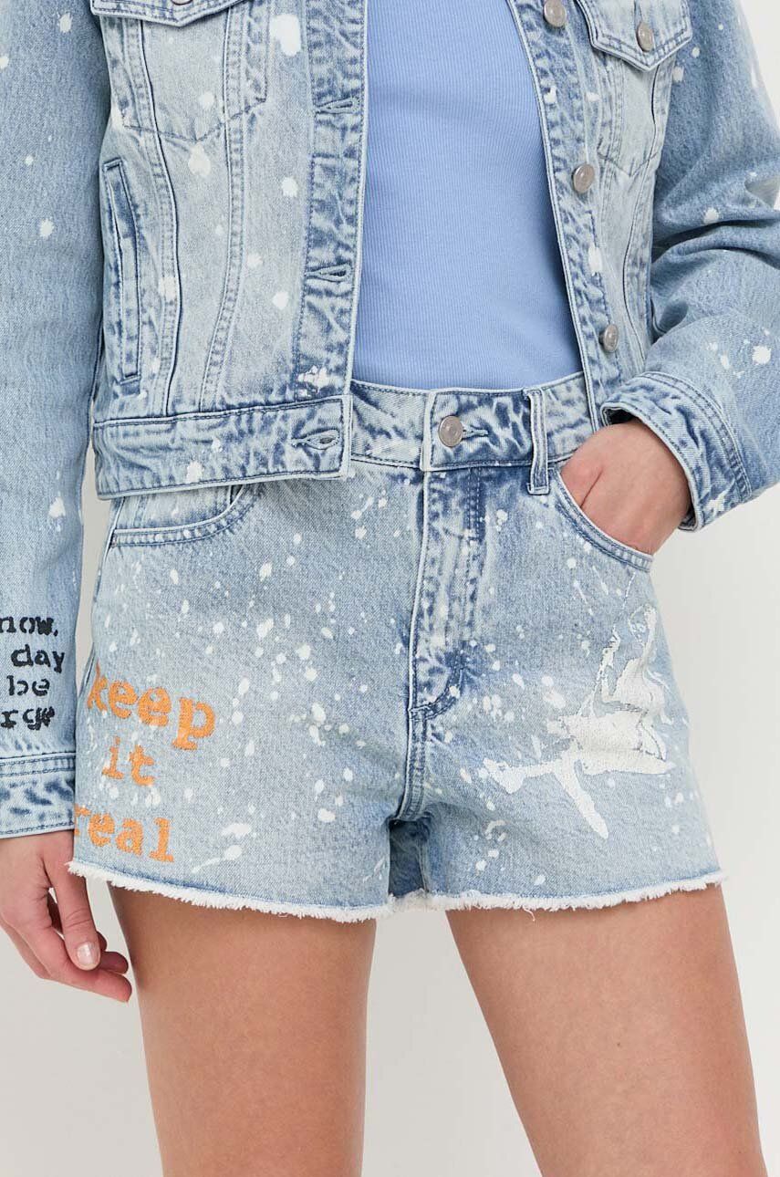 Shortsit GUESS Shorts x Banksy Sininen | W3GD26.D4YO0, 0