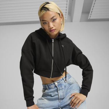 Huppari Puma The Fast Race Cropped Hoodie Musta | 626650_01, 0