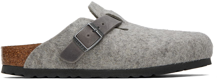 Tennarit ja kengät Birkenstock Regular Boston Loafers "Gray" Harmaa | 1026149, 0