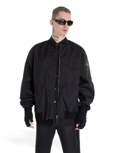 Bomber-takki RAF SIMONS School Uniform Bomber Echodomer Musta | 221-623B-30000-0099