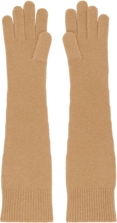 Käsineet TOTEME TOTEME Long Knit Gloves Ruskea | 244-WSG0009-YA0004, 1