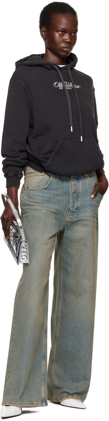 Huppari Off-White Off-White Scissor Arrow Hoodie Musta | OWBB064S25FLE0030701, 3