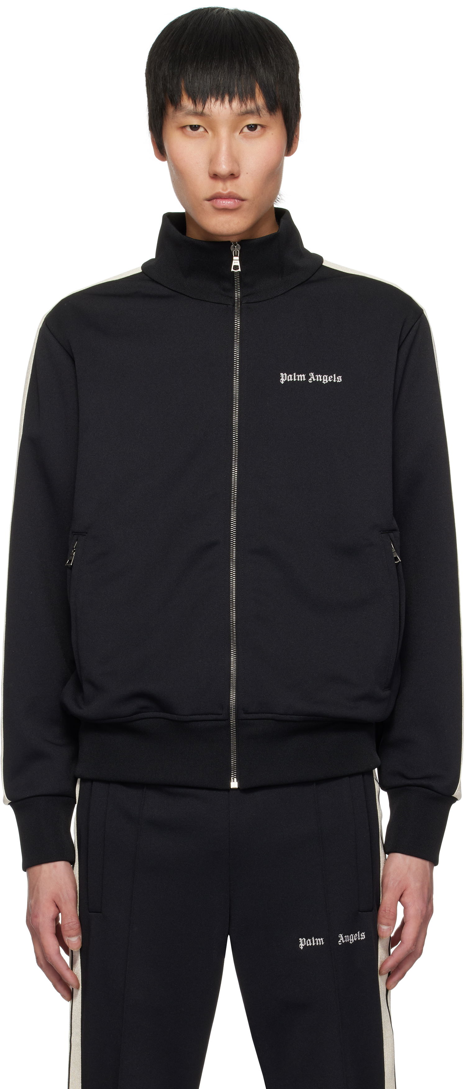 Verryttelypuku Palm Angels Palm Angels Classic Logo Track Jacket Musta | PMBD058C99FAB0021003, 0