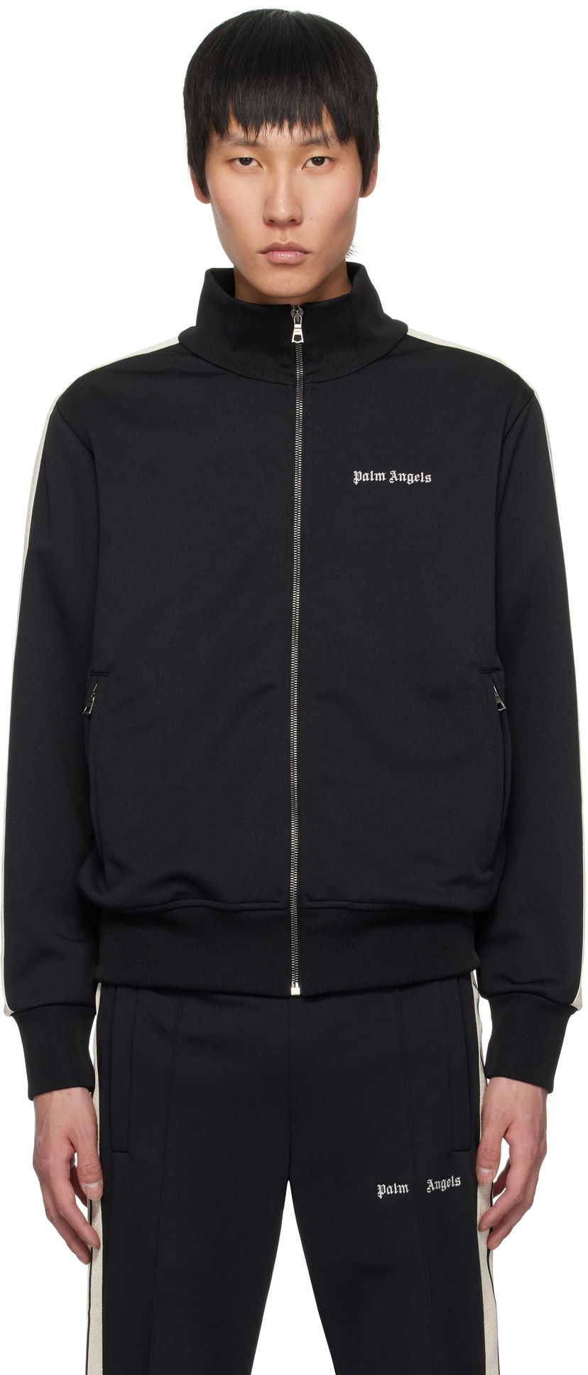 Verryttelypuku Palm Angels Palm Angels Classic Logo Track Jacket Musta | PMBD058C99FAB0021003