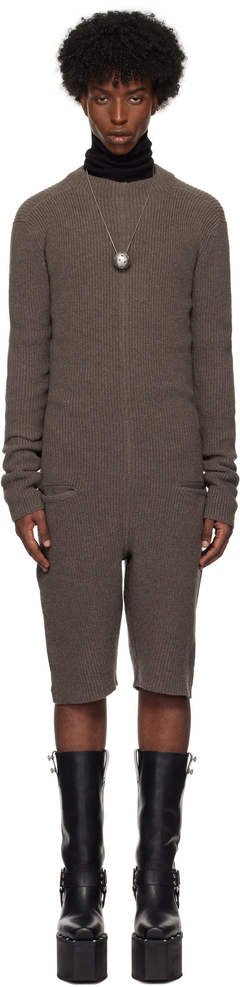 Haalari Rick Owens Jumpsuit Harmaa | RR02D6697 WSBR