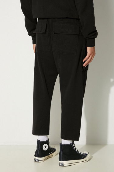 Cargo housut Rick Owens Rick Owens Creatch Cargo Cropped Drawstring Sweatpants Musta | DU02D2371.RIG, 2