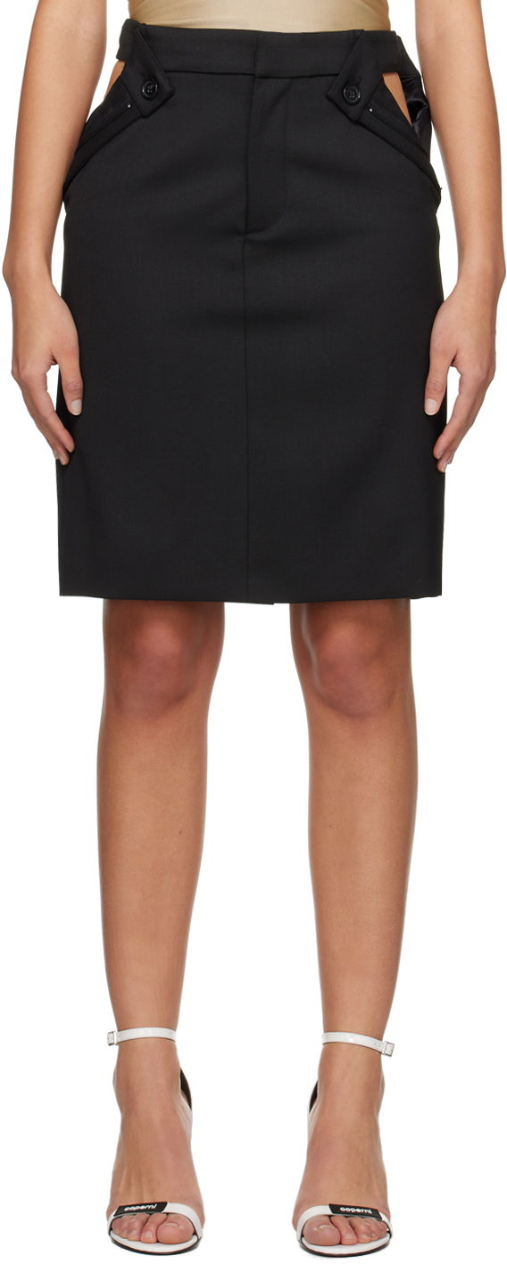 Hame Coperni Coperni Open Hip Miniskirt Musta | COPJ48BIS111