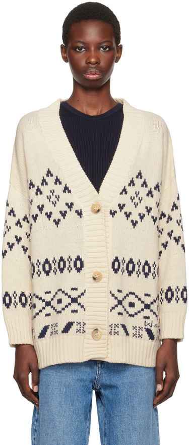 Villapaita Max Mara Weekend Max Mara Acacia Knit Cardigan Valkoinen | 2425346031600, 0