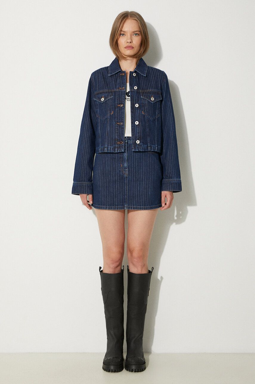 Takki KENZO Striped Denim Jacket Sininen | FE62DV2456F2.DD, 1
