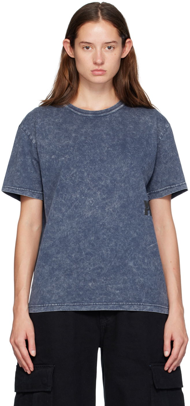 T-paita Alexander Wang Alexander Wang Puff Logo T-Shirt Sininen | 4CC3241520
