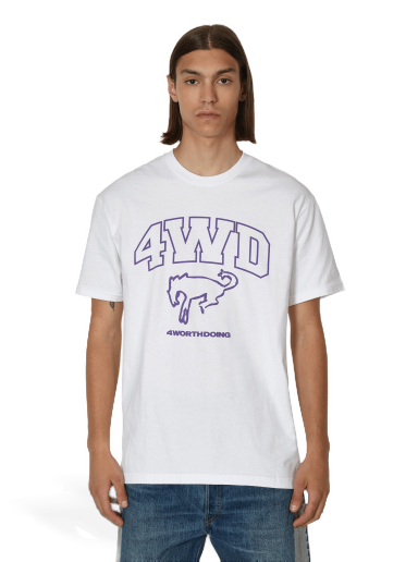 T-paita 4 WORTH DOING Horse Mascot T-Shirt Valkoinen | 4WDSS23SS5 WHITE