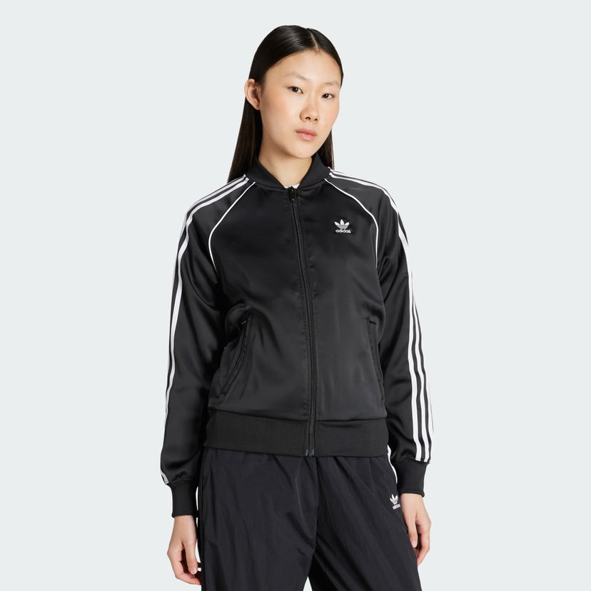 Takki adidas Performance Adicolor SST Satin Track Top Musta | JZ6733