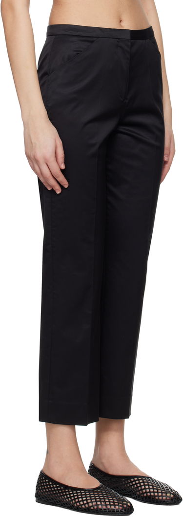 Housut TOTEME TOTEME Cropped Straight Trousers Musta | 252-WRB0248-FB0391, 1