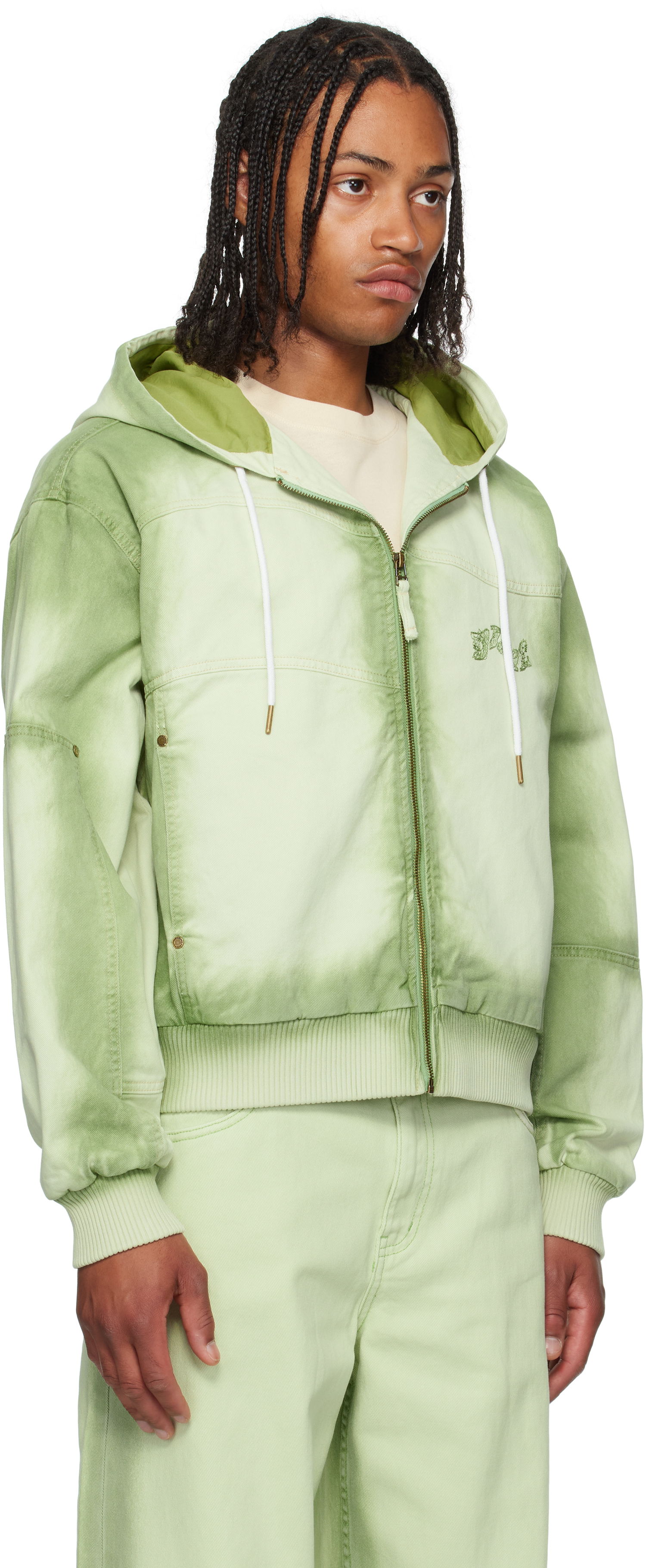 Takki Dime Dime Hooded Utility Jacket Vihreä | DIMESU251MAT, 1