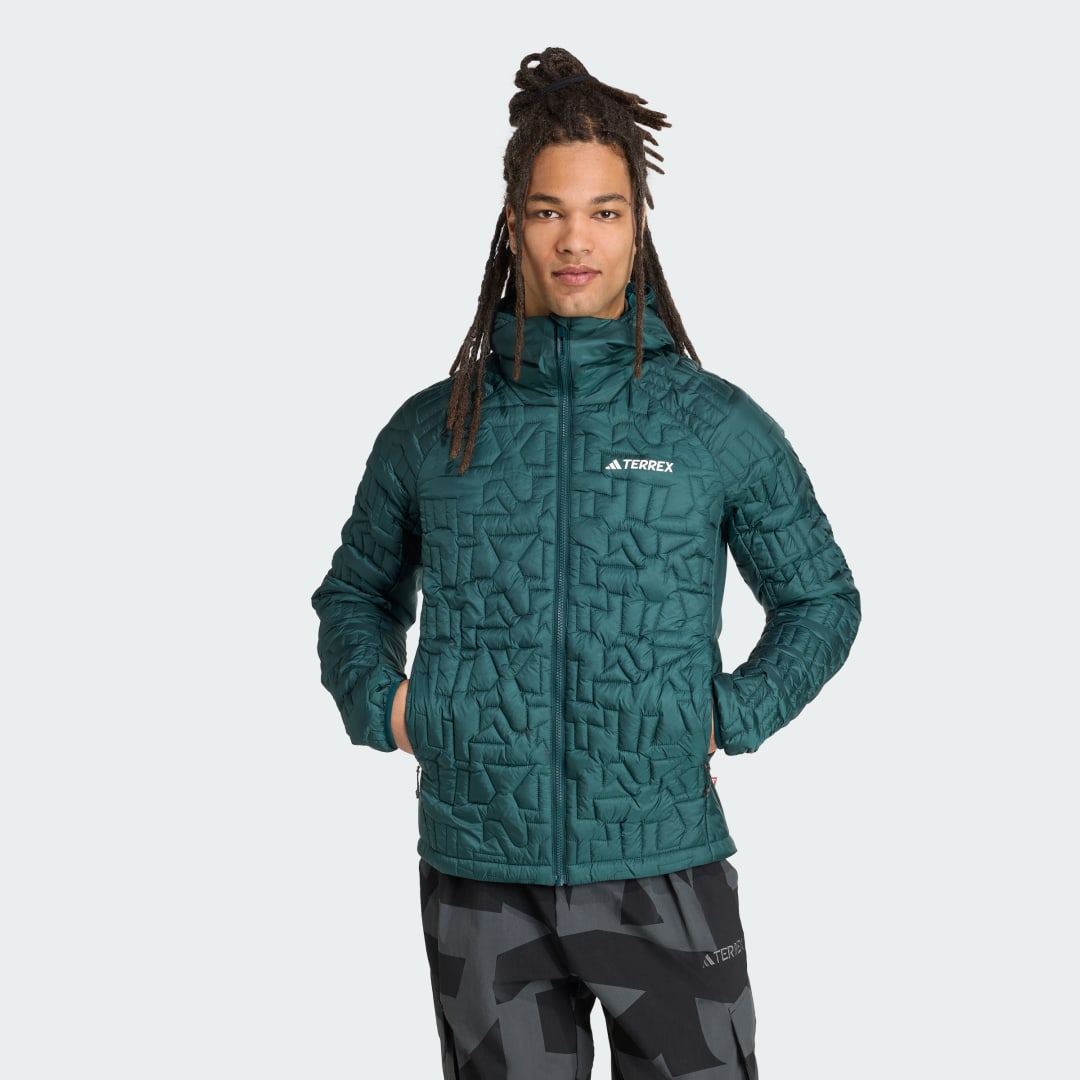 Takki adidas Performance Terrex Xperior PrimaLoft Loose Fill Insulated Hooded Jacket Vihreä | JM4877, 0