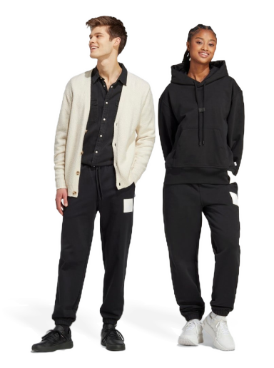 Verryttelyhousut adidas Originals Lounge Heavy French Terry Pants Musta | IC4079
