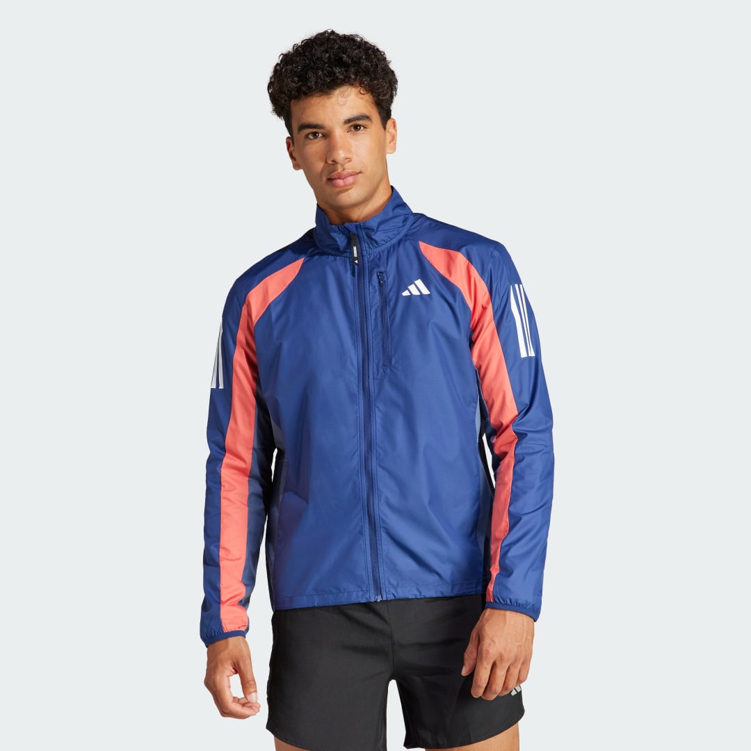 Takki adidas Performance Own The Run Colorblock Jacket Tummansininen | IK4992, 0