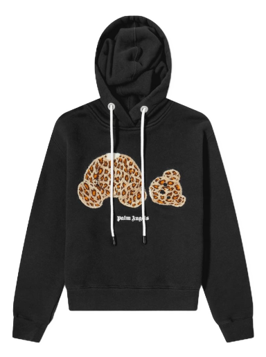 Huppari Palm Angels Leopard Bear Hoodie Musta | PWBB022S22FLE0011060