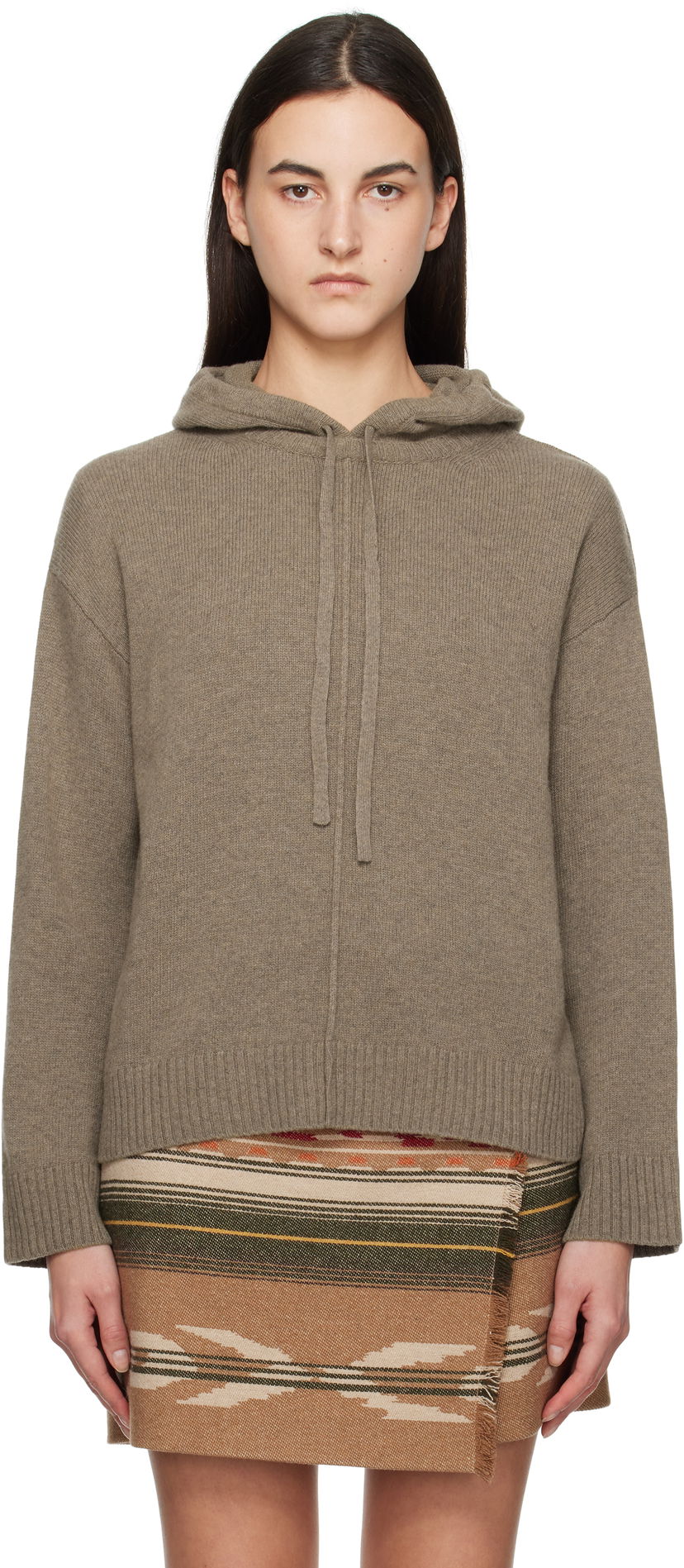 Huppari Max Mara Weekend Jerez Knit Hoodie Ruskea | 2425366142600 MM12135