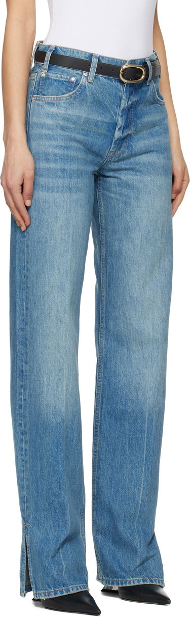 Jeans Anine Bing Anine Bing Roy Split Hem Jeans Sininen | A-06-1113-477, 4