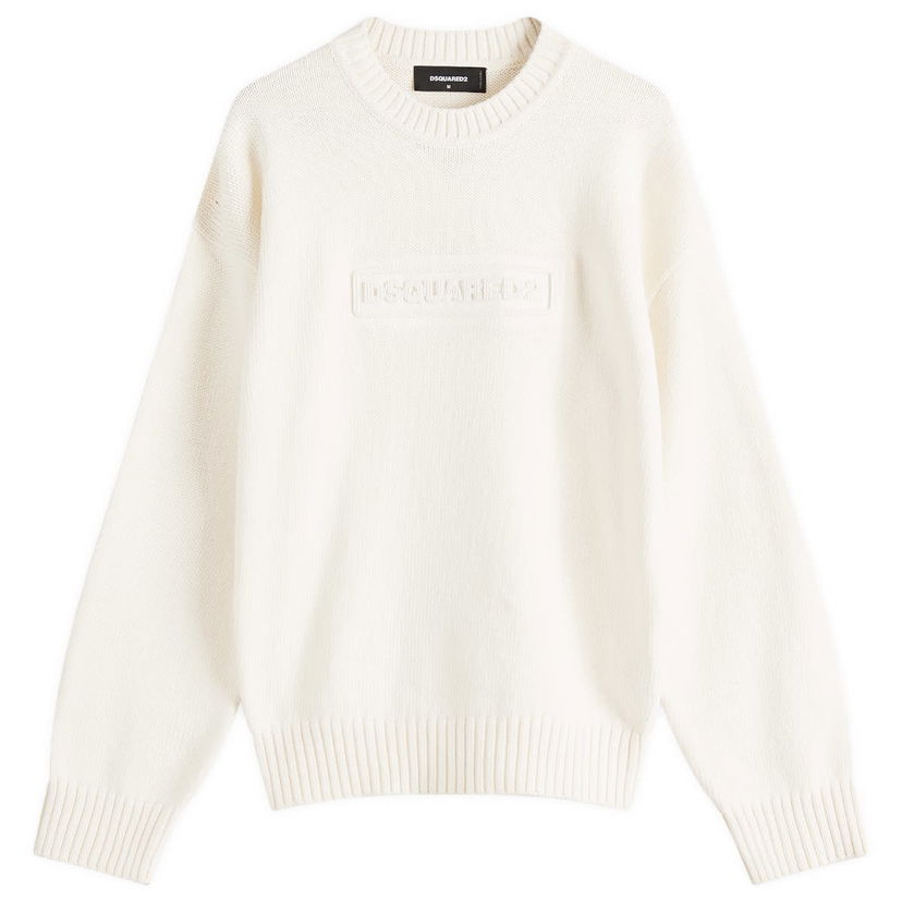 Villapaita DSQUARED2 Dsquared2 Crewneck Pullover, Size Large Valkoinen | S74HA1475-D13029-103