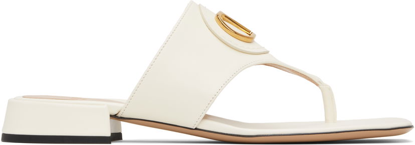Asusteet Valentino Valentino Garavani VLogo Signature Thong Sandals Valkoinen | 6W0S0LA9DSH