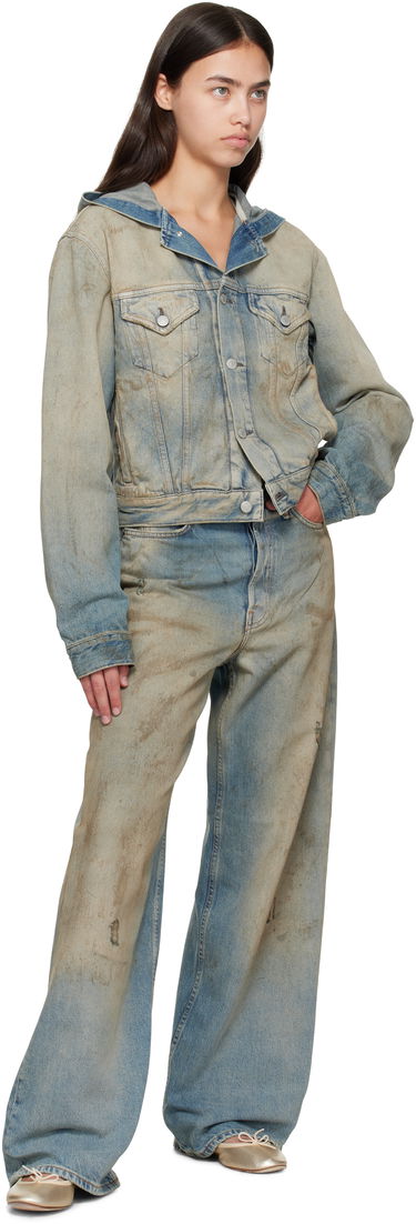 Takki Acne Studios Acne Studios Hooded Denim Jacket Sininen | C90199-, 3