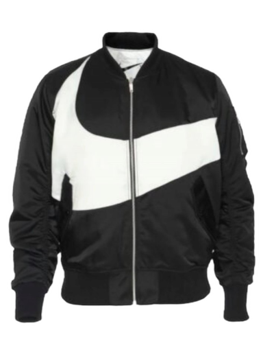 Bomber-takki Nike SWOOSH Therma Fit Reversible Bomber Jacket Musta | DR7020-010