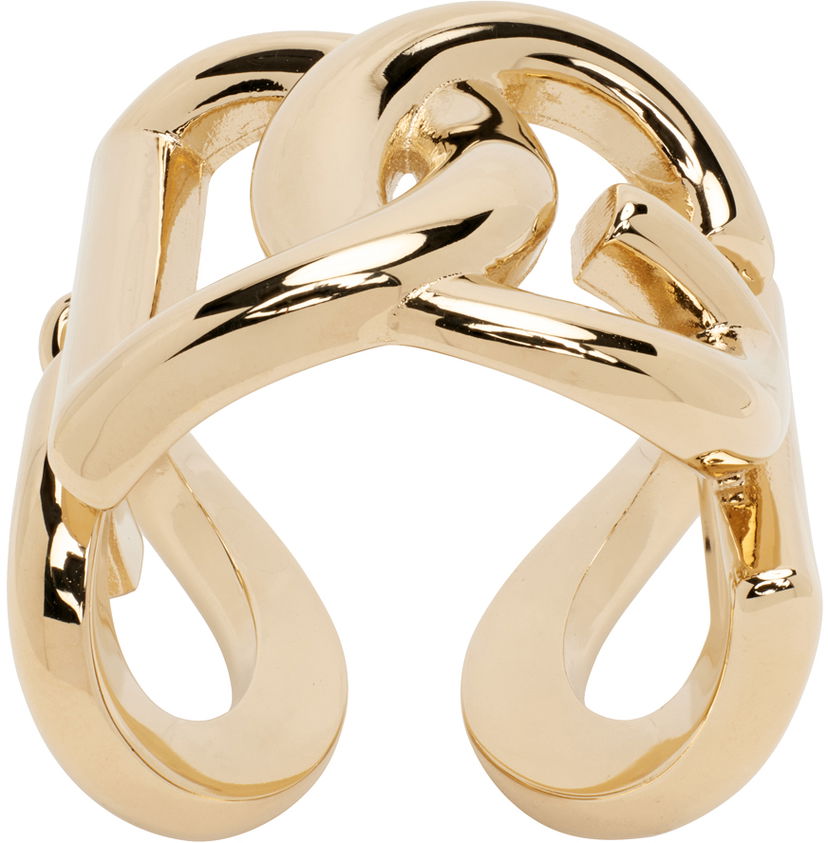Sormus Dolce & Gabbana Gold Logo Ring Metallinen | WRP6L1 W1111