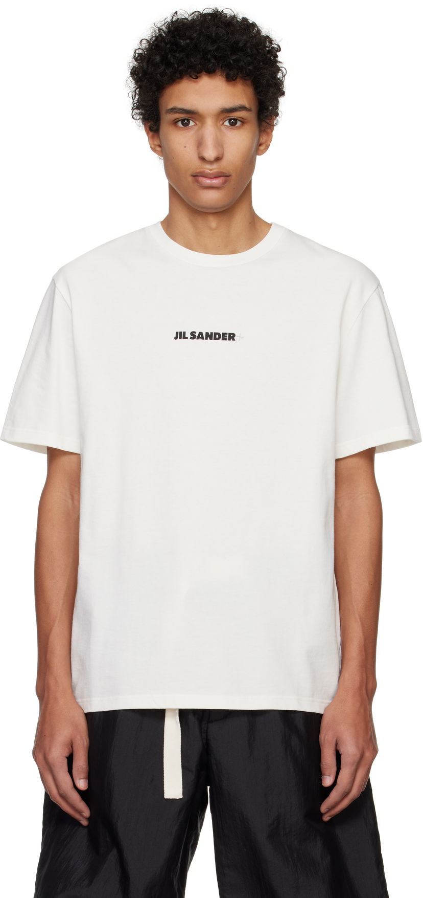 T-paita Jil Sander Jil Sander + Logo Print T-Shirt Valkoinen | J47GC0156_J20103