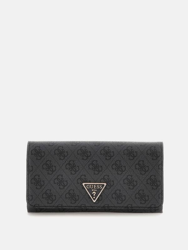 Lompakko GUESS Logo Print Clutch Wallet Musta | HWBG7879750