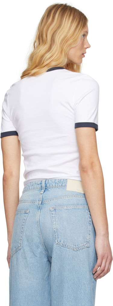 T-paita rag & bone Rag & Bone Mia Ringer T-Shirt Valkoinen | WCC25ST026W327, 2