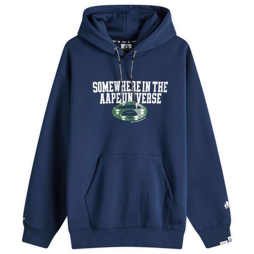 Huppari AAPE by A Bathing Ape AAPE Monogram Hoody Tummansininen | AAPSWMB342XXNNYX