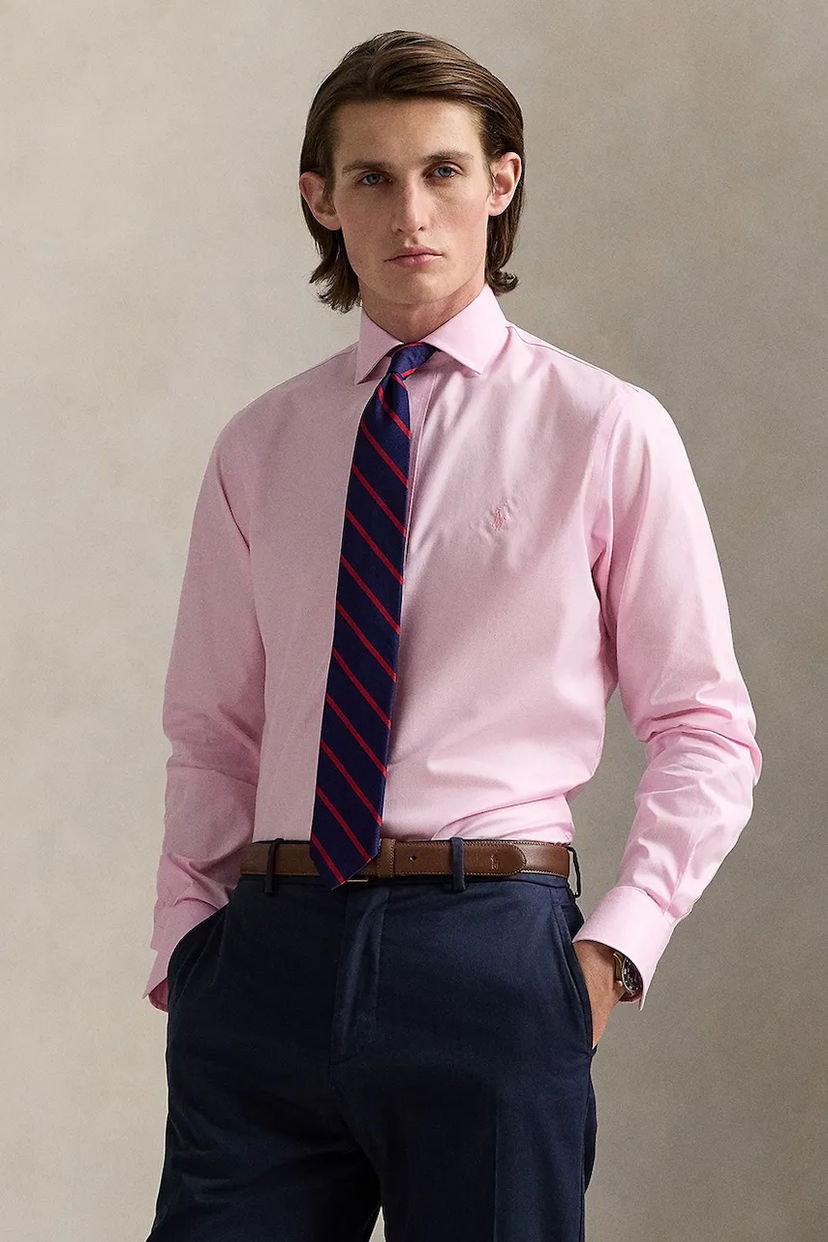 Paita Polo by Ralph Lauren Polo Ralph Lauren Slim Fit Dress Shirt with Italian Collar Vaaleanpunainen | 712969015