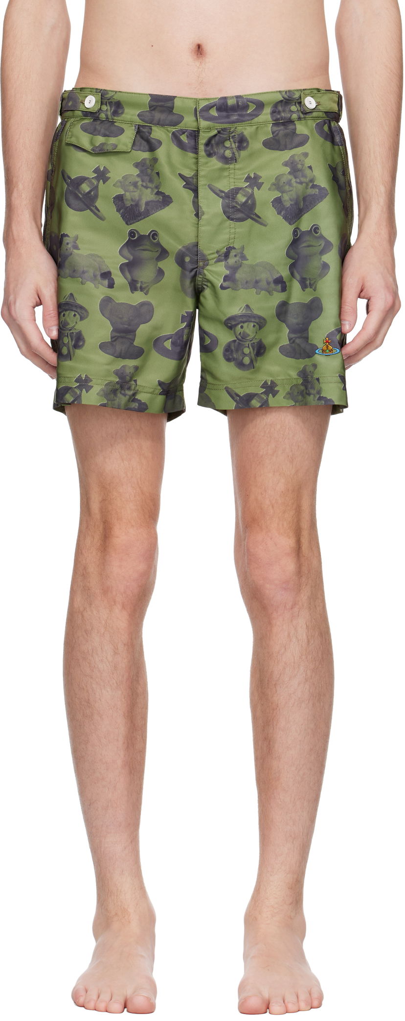 Uimapuvut Vivienne Westwood Vivienne Westwood Figurines Swim Shorts Vihreä | 81010004-W015O-