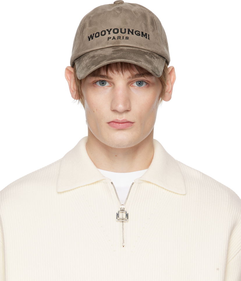 Korkki WOOYOUNGMI Faux Suede Ball Cap Harmaa | W243AC52