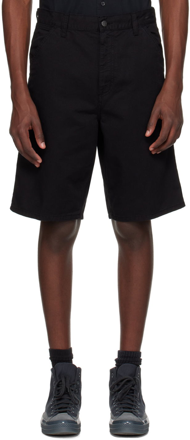 Shortsit Carhartt WIP Single Knee Cotton Shorts Musta | I031504