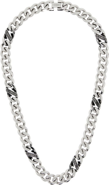 Kaulakoru VETEMENTS Vetements Silver-Tone Logo Chain Necklace Metallinen | UH76NE850S, 0